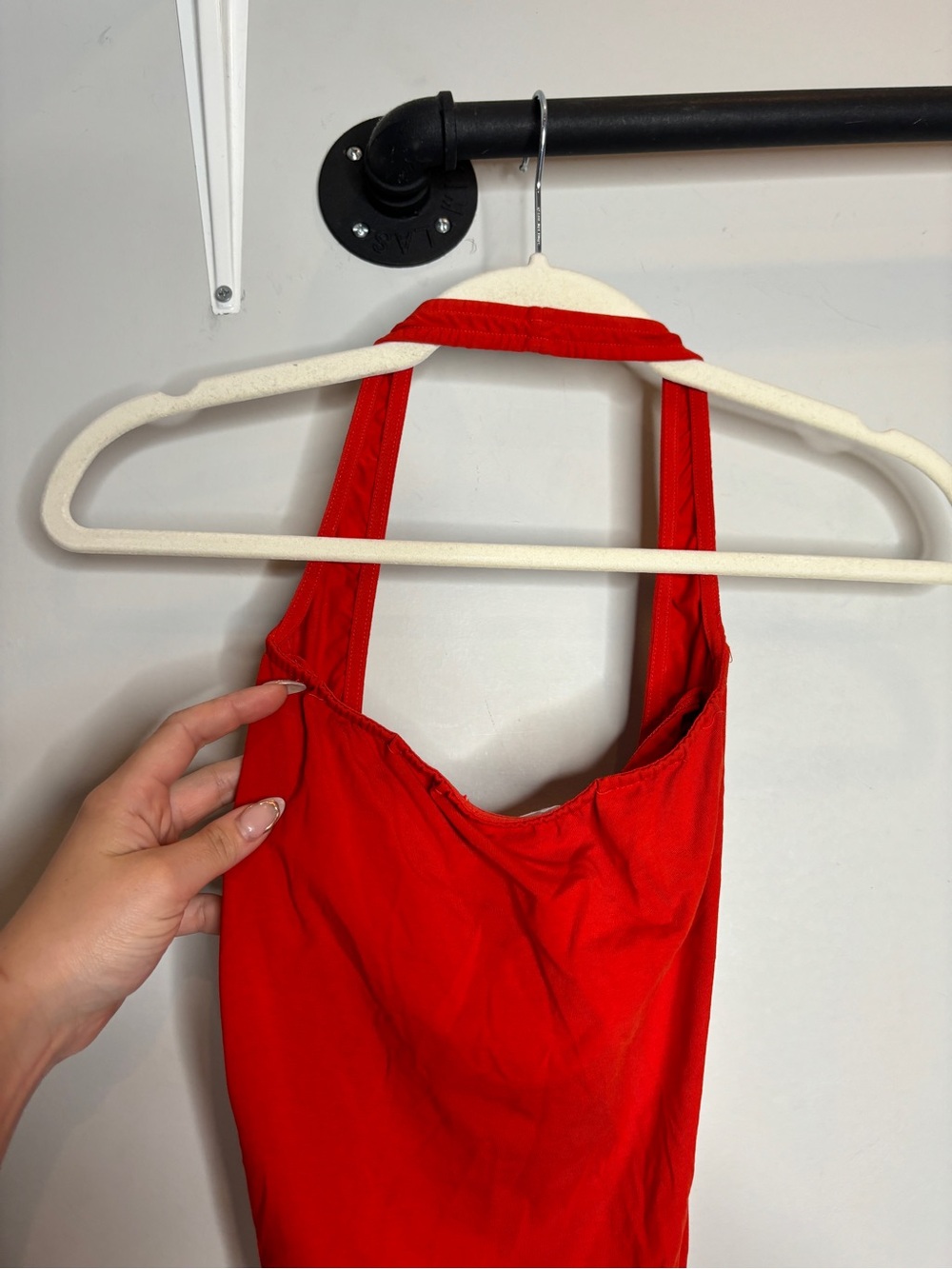 Beaufille Baes Bodysuit Size S Red Halter - Picture 9 of 10